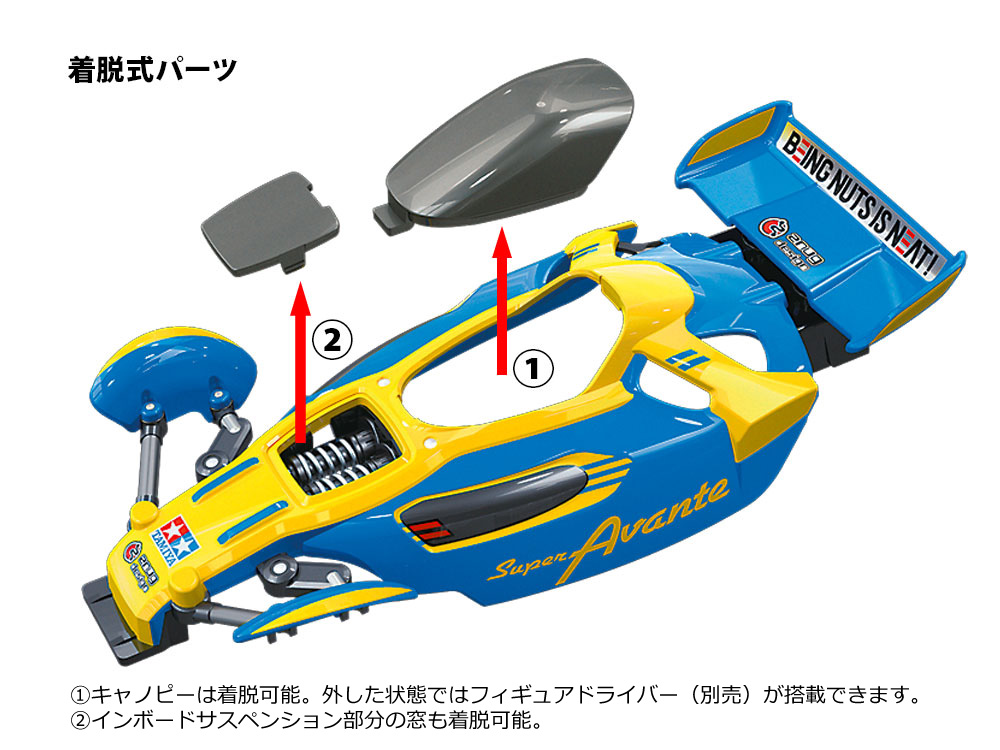 スーパーアバンテJr. (VZシャーシ): ミニ四駆｜TAMIYA SHOP ONLINE 