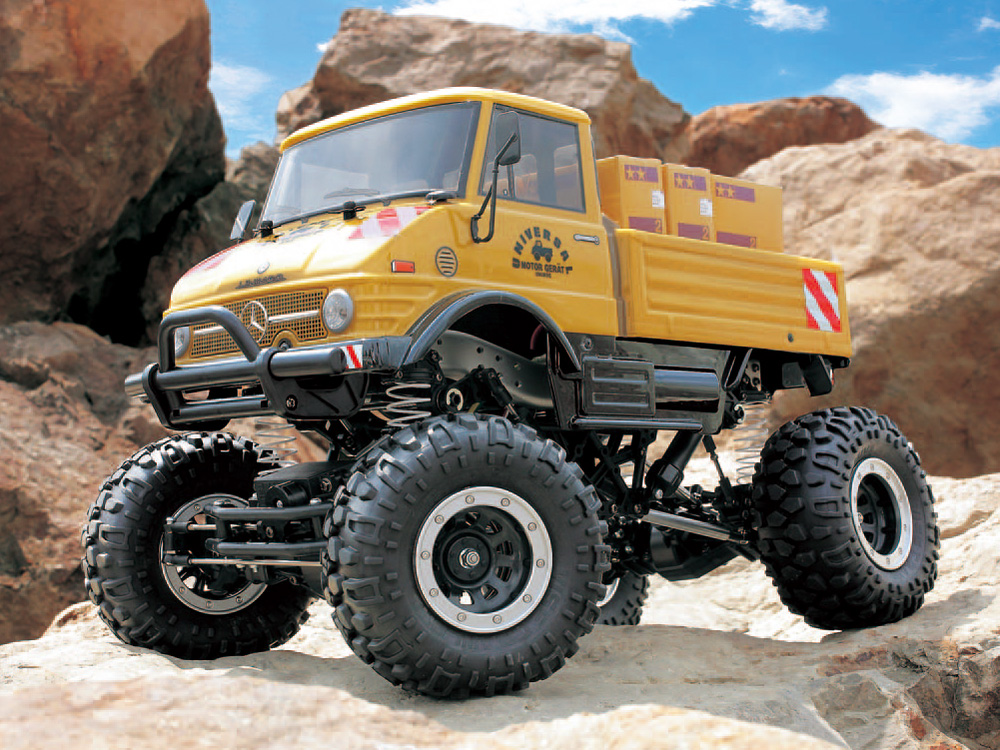 割引新品１：１０電動ＲＣ４ｘ４オフロードカー メルセデス・ベンツウニモグ４０６ ロッククローニング用シャーシ ＴＡＭＩＹＡ 田宮模型