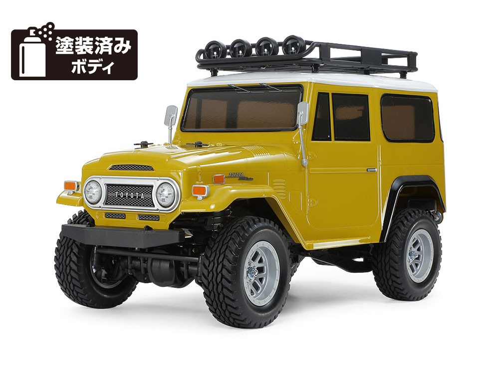 1/10RC トヨタ ランドクルーザー 40 塗装済イエローボディ (CC-02