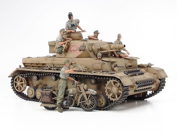 1/35 ドイツIV号戦車F型・伝令バイクセット“北アフリカ戦線”: スケール 